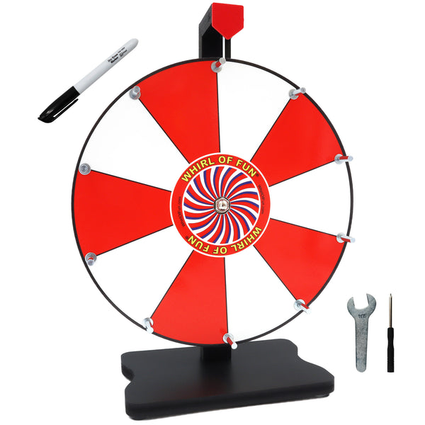 Prize Wheel 12-inch Table Top - Red and White Version