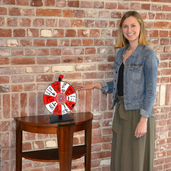 Prize Wheel 12-inch Table Top - Red and White Version